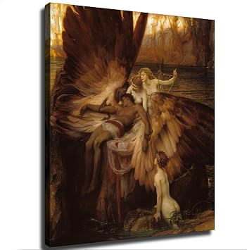 SaiFfe The Lament for Icarus Poster Decorative Painting Print Modern Home Bedroom Living Room Decoration Canvas Wall Art Aesthetic Unframed,2432inch
