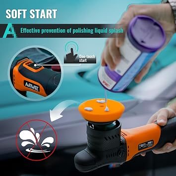 AUTIWOZ W02 Mini Car Polisher Buffer Sander Dual Action Polishing Machine