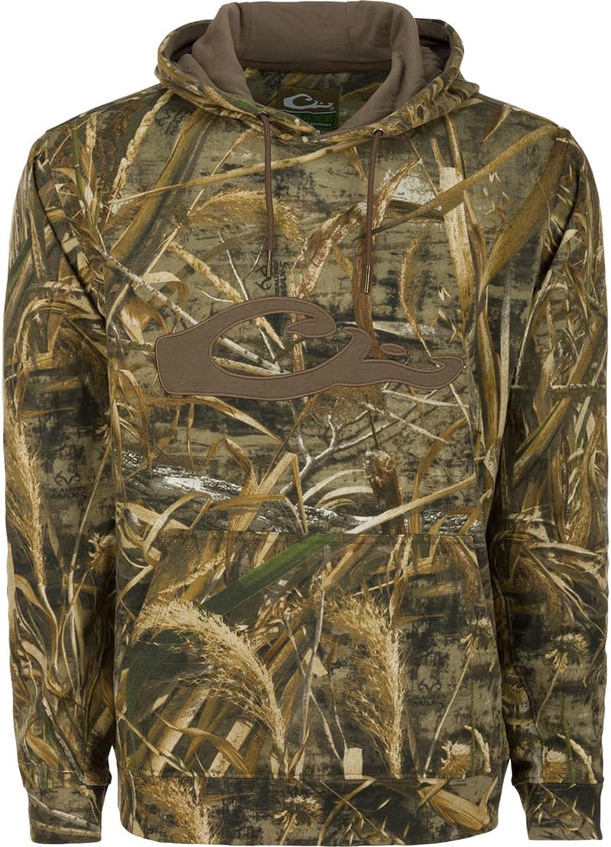 Drake WaterfowlEmbroidered Logo Men's Hoodie/Hooded Sweatshirt Max 5 Camouflage