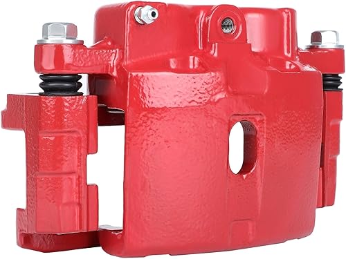 Miniatura 5 de SCITOO Pinza de freno delantera izquierda con soporte 18-B4729 rojo compatible para Cadillac 02-06 para Chevrolet 99-13 para GMC 99-13 para Hummer
