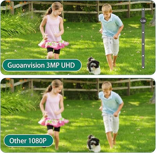 Miniatura 6 de Cámara de seguridad 5G para exteriores, 6MP 6X PTZ Cámaras exteriores de doble lente para seguridad del hogar, cámara con cable impermeable IP66,