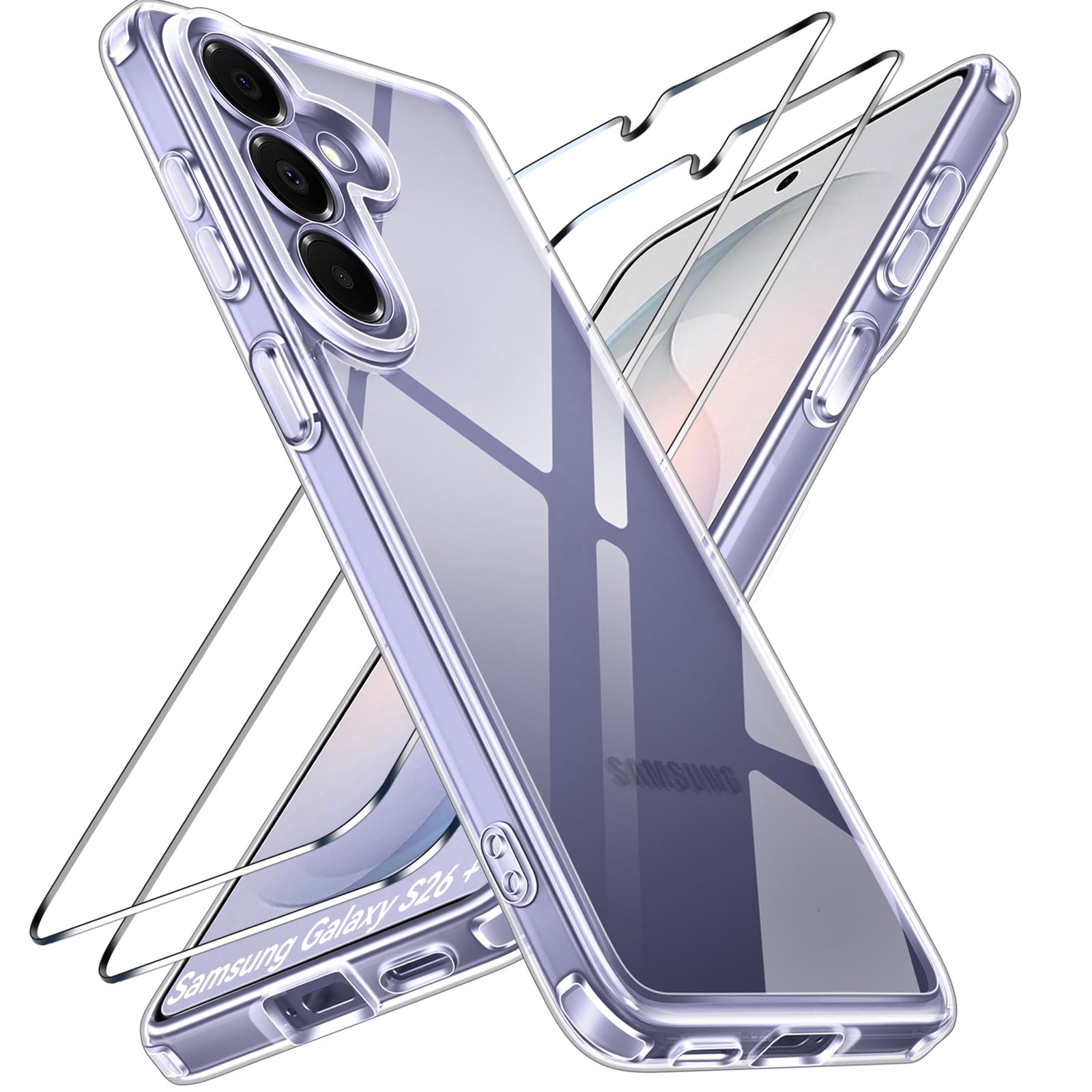 ivoler Anti-Jaunissement HD Clair Coque pour Samsung Galaxy S26+ 5G / S26 Plus 5