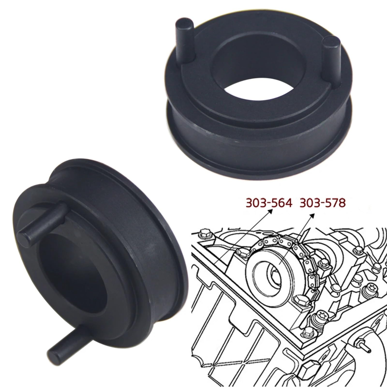 Compatible Con Mercury Para Mountaineer 4.0L 1998-2010 303-573 303-576 303-577 Juego De Herramientas De Sincronización De Alineación Del Árbol Levas Del Motor Calado Distribución