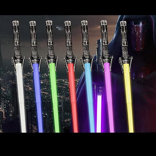Miniatura 4 de misppro Sable de luz expandible LED 7 colores flash juguete de vestir Prop Cosplay