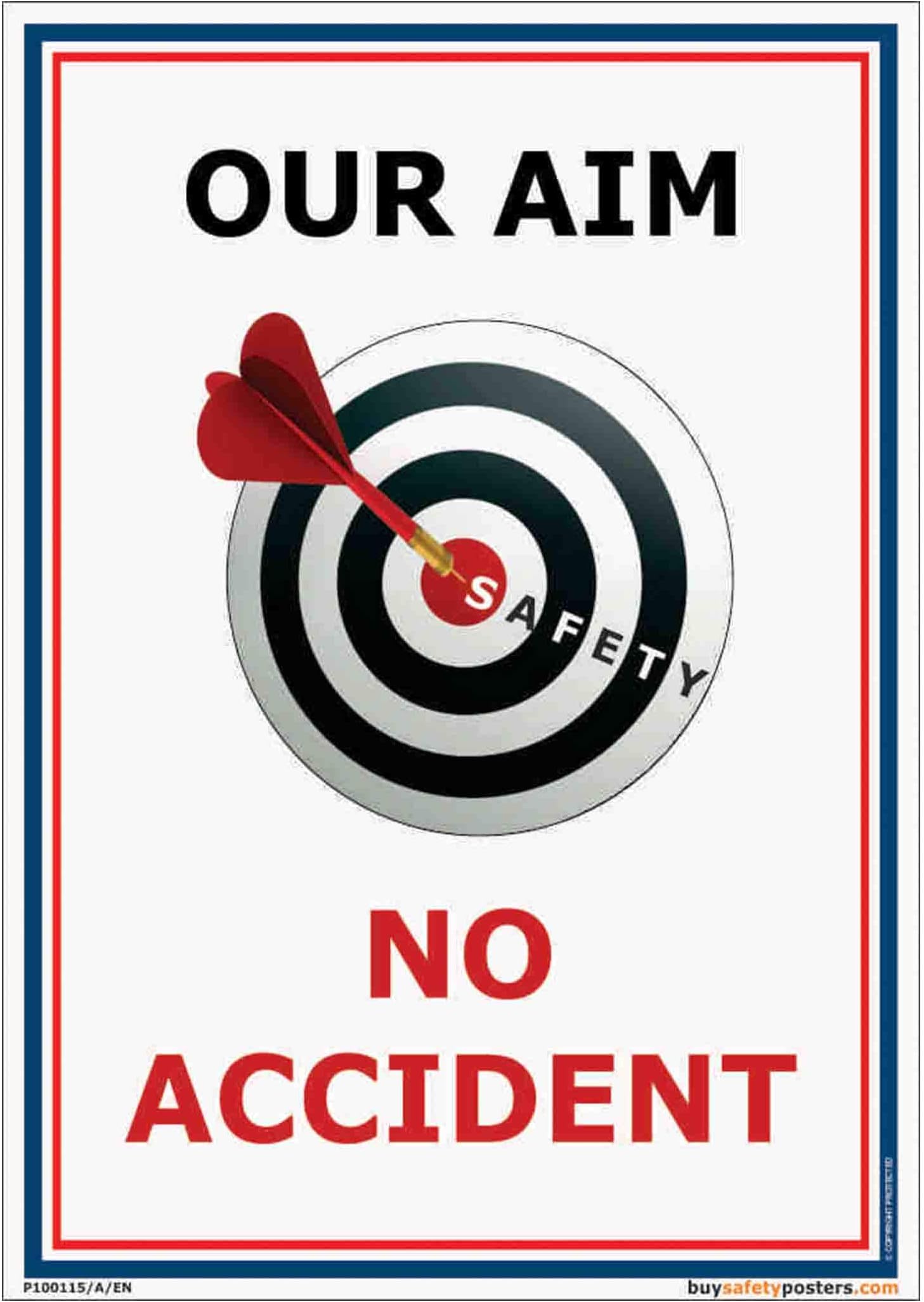 Target Safety Poster In English Pvc Sticker A4 8 Inch | Desertcart UAE