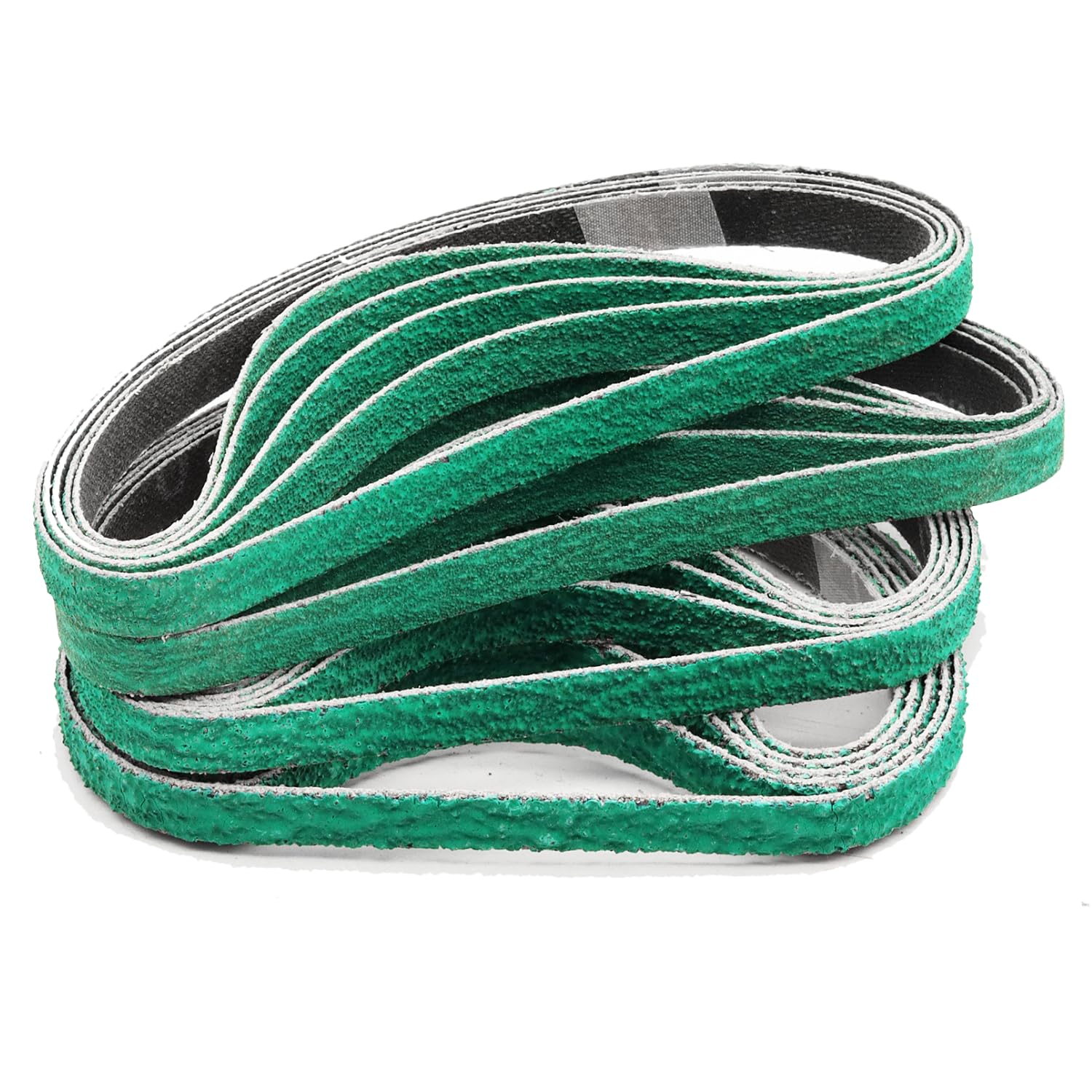 POWERTEC 1/2 in. x 18 in. Zirconia Sanding Belts Assortment, 8 Each of 40/60 /80/120 Grit (32-Pack) 40183-1ZN - The Home Depot