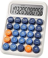 Vista 20 de Mr. Pen - Calculadora con interruptor mecánico, 12 dígitos, pantalla LCD grande, calculadora azul con botones grandes, suministros para el regreso