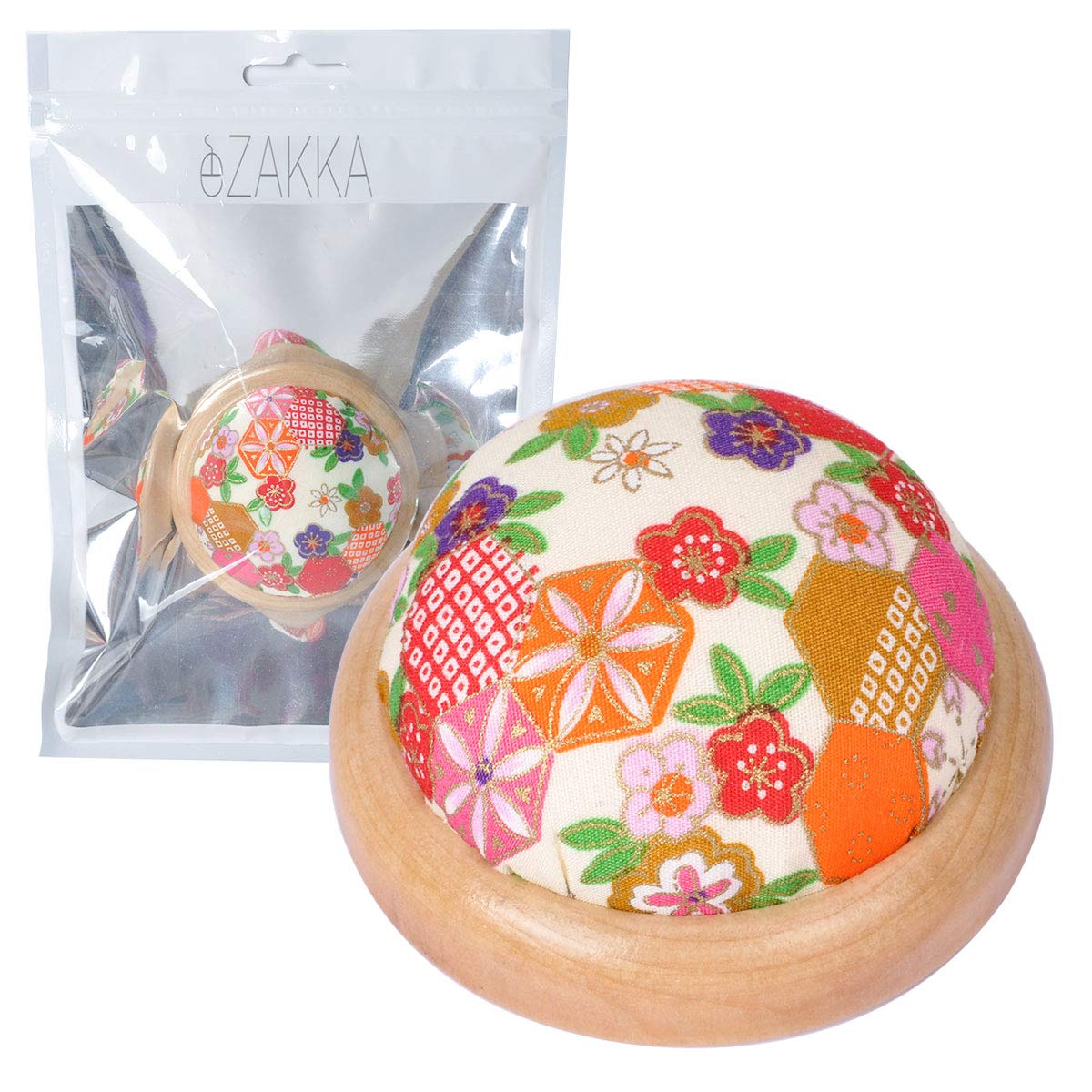 eZAKKA Pin Cushion Pin Cushions Wooden Base Needle Pincushions for
