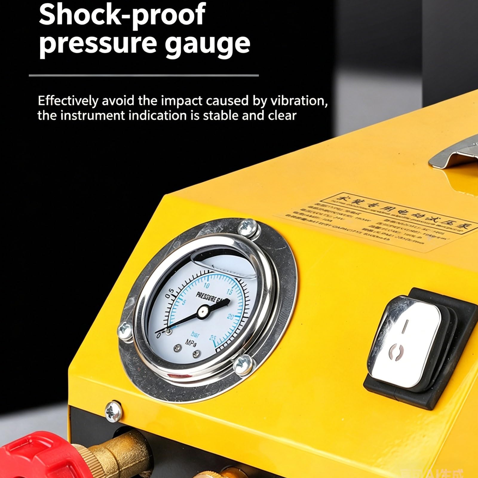 Bomba hidrostática eléctrica de Prueba, comprobador de presión de Fugas para líneas de Agua hidráulicas de 9/13/15/20/25 kg, Bomba de Prueba de Fugas de Agua (9kg)