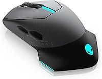 Alienware AW610M Wireless Gaming Mouse: 16,000 DPI Sensor, 350Hr Battery, RGB Lighting, 7 Programmable Buttons - Dark Side of the Moon
