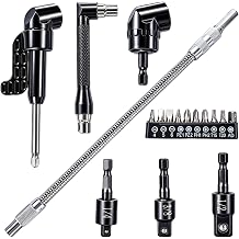 17 Pcs Flexible Drill Bit Extension Kit for Tight Space Soft Flexible Shaft
