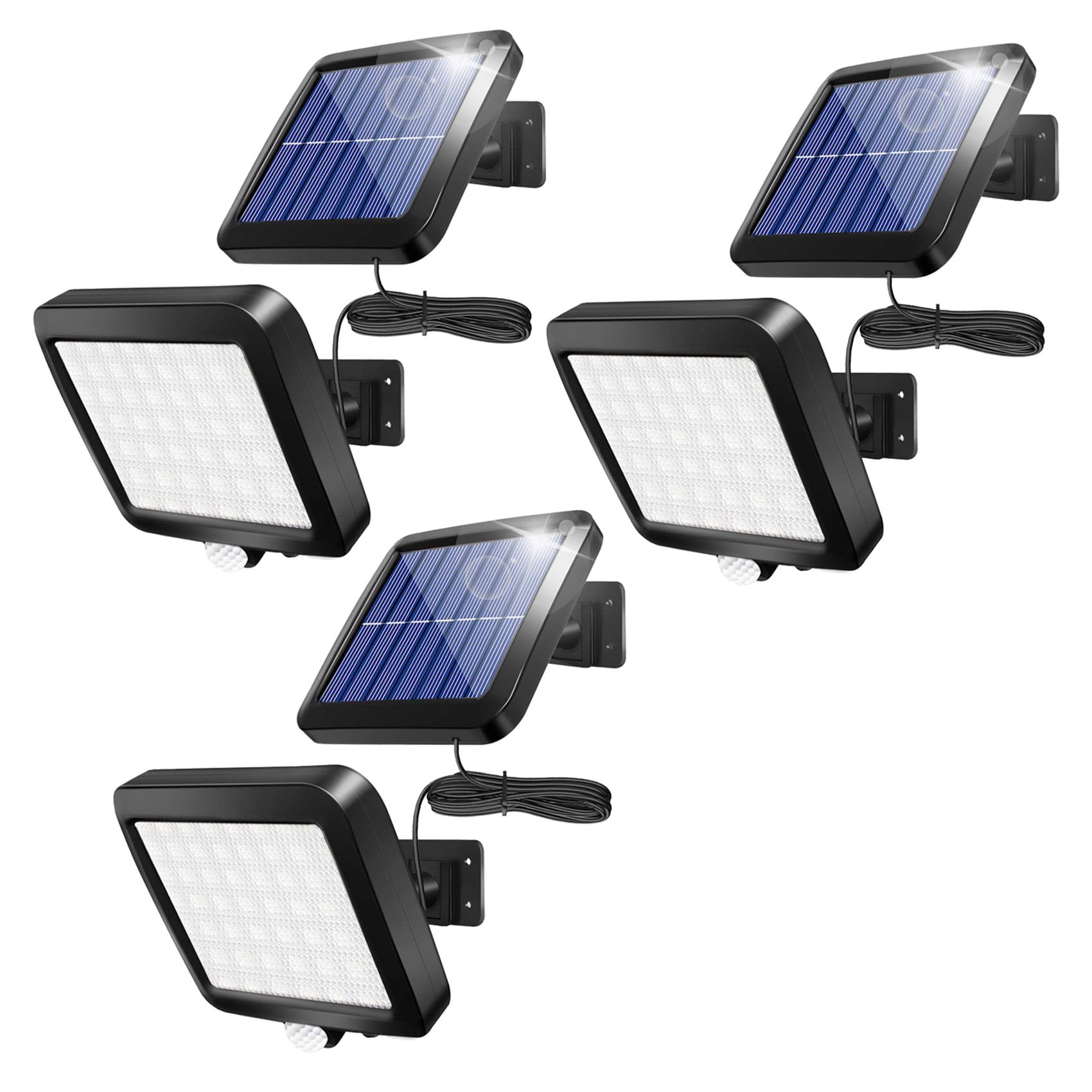 Applique solaire extérieur pour allée et porche lot de 3 veilleuses de sécurité de jardin