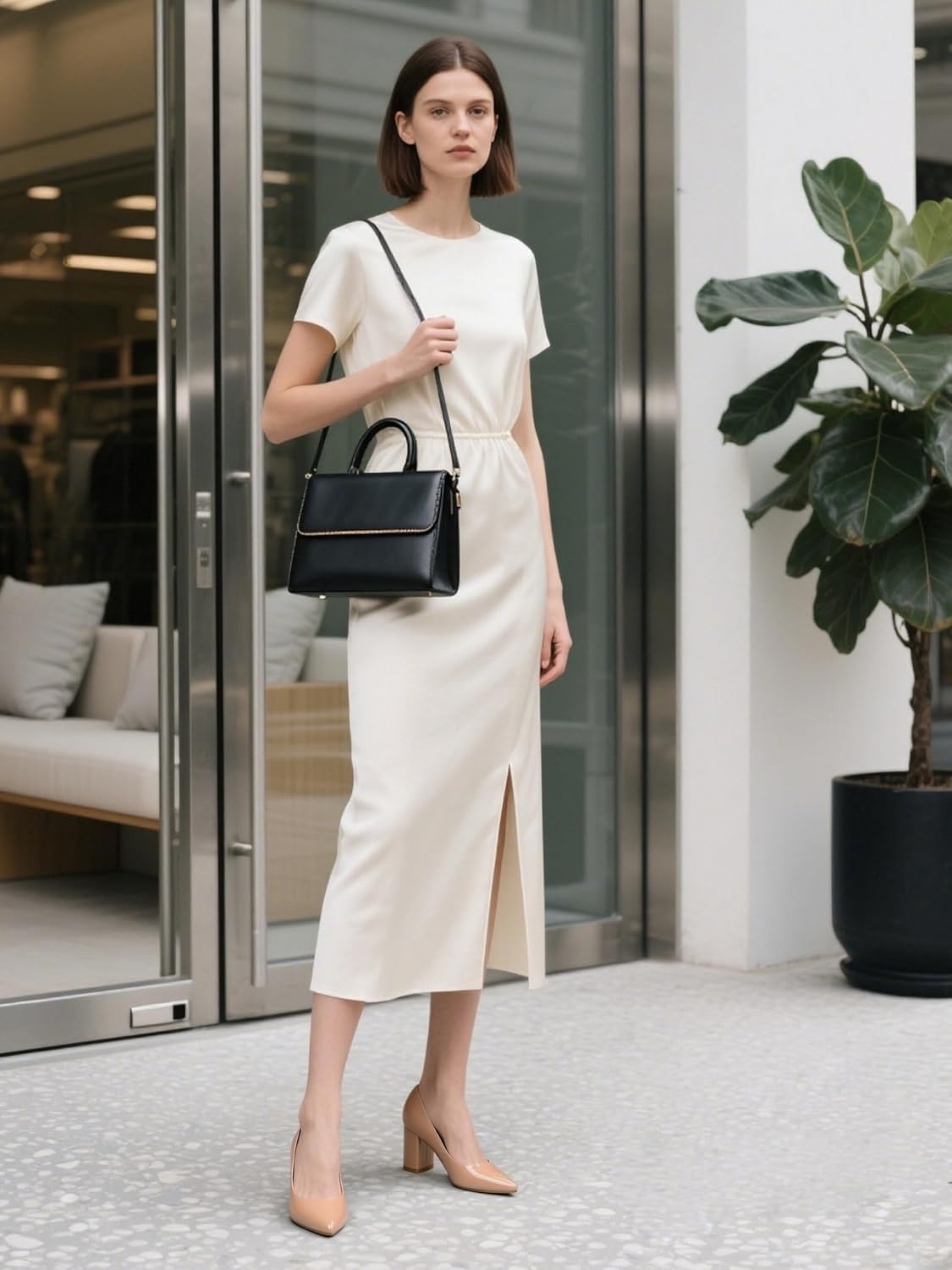 JOY IN LOVE Pumps for Women Chunky Heels Comfortable Block Heel Work Dress Pump Shoes - Image 2