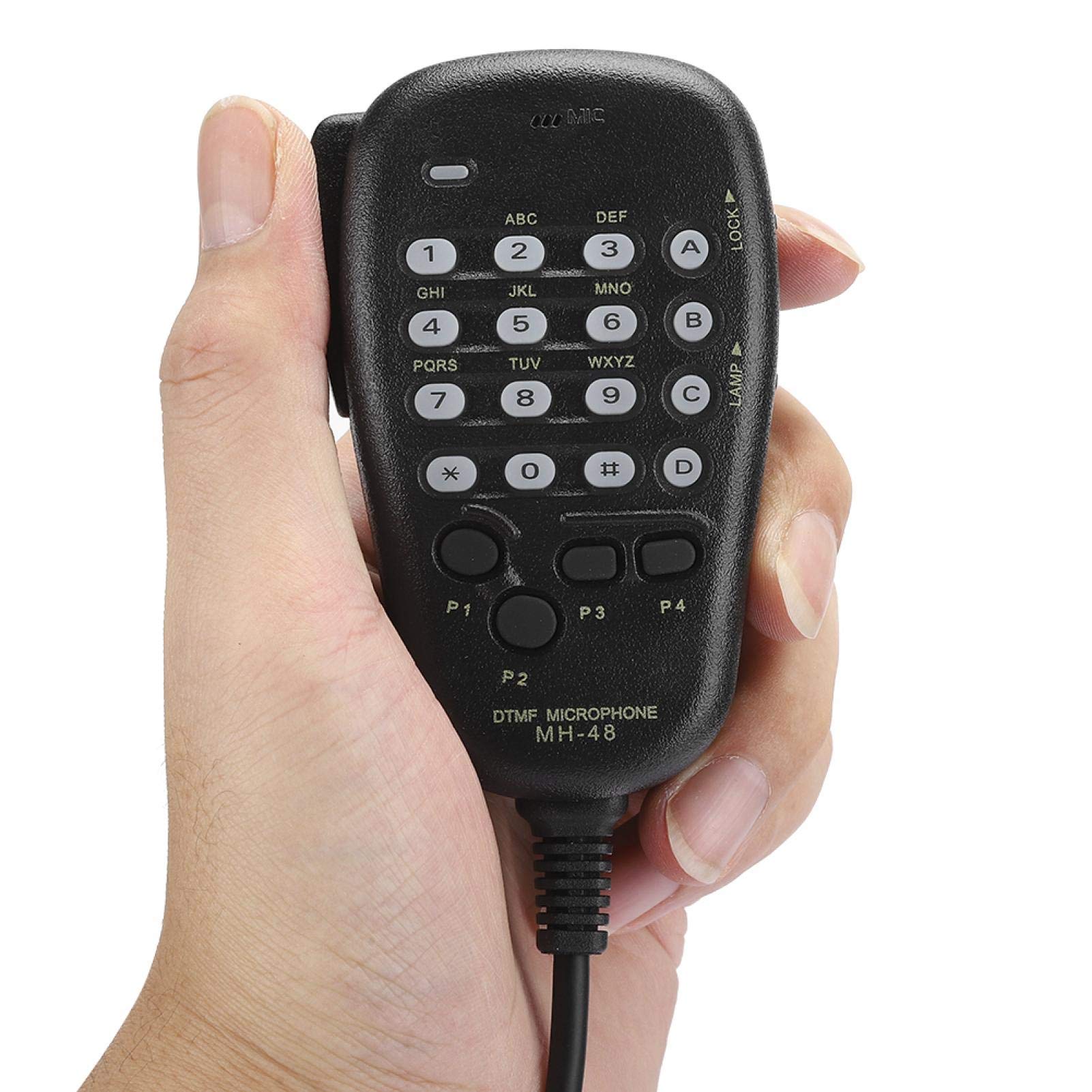 Sxhlseller Microfono Portatile - Microfono Portatile MH-48 DTMF 6 PIN per la Stazione Radio Microfono Retroilluminato