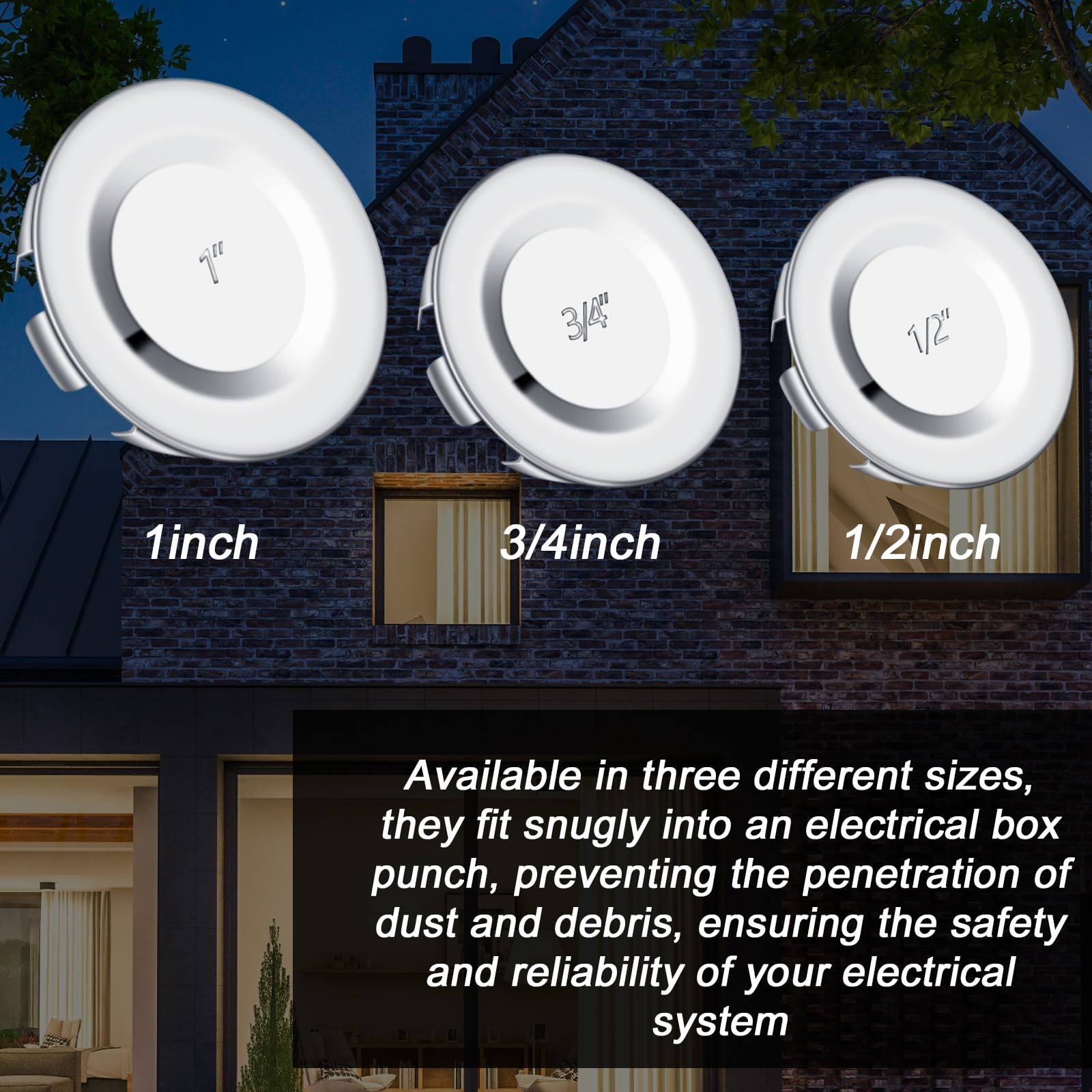 Arborix Electrical Box Knockout Plugs Junction Box Adapter Clap - View #7