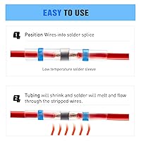 Vista 57 de Nilight 540 conectores de alambre termorretráctiles, impermeables, kit de terminales eléctricos marinos automotrices, anillo, horquilla, espada