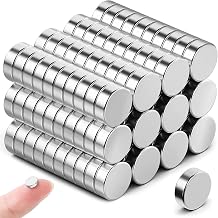 FINDMAG Small Magnets, Pack of 50, 6 mm x 2 mm Neodymium Magnets, Extra Strong, Magnetic Round, Magnets Strong Hold, Magnet for Notice Board, Crafts, Home, Office