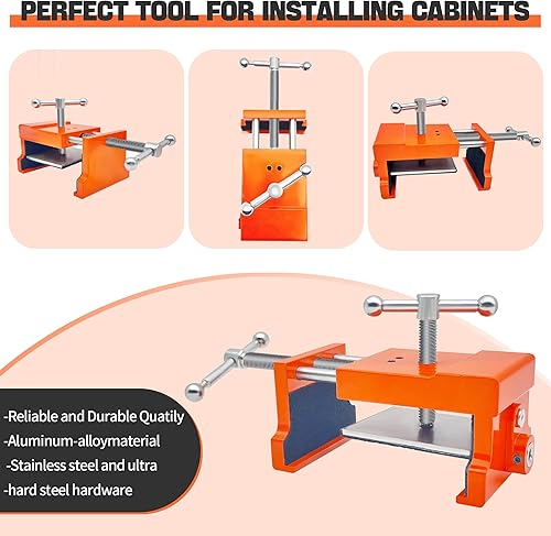 Miniatura 4 de Paquete de 2 abrazaderas profesionales de gabinete para instalar gabinetes y herramientas de instalación de gabinetes o abrazaderas de gabinete y