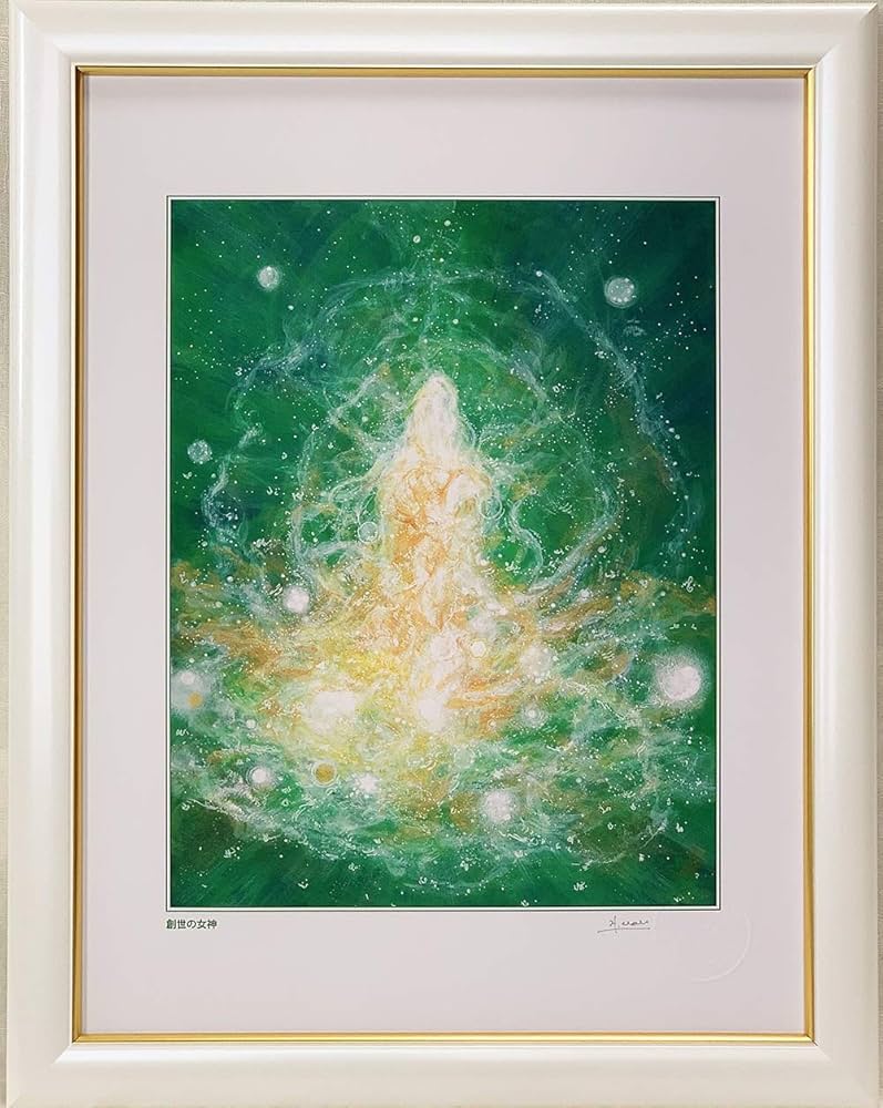 菩薩画 ガラス額縁付き 菩薩画 ガラス額縁付き