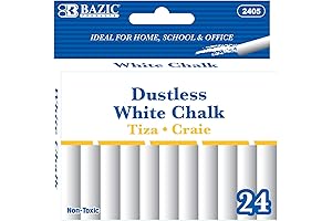BAZIC White Chalk: Blackboard & Chalk Fun for Everyone