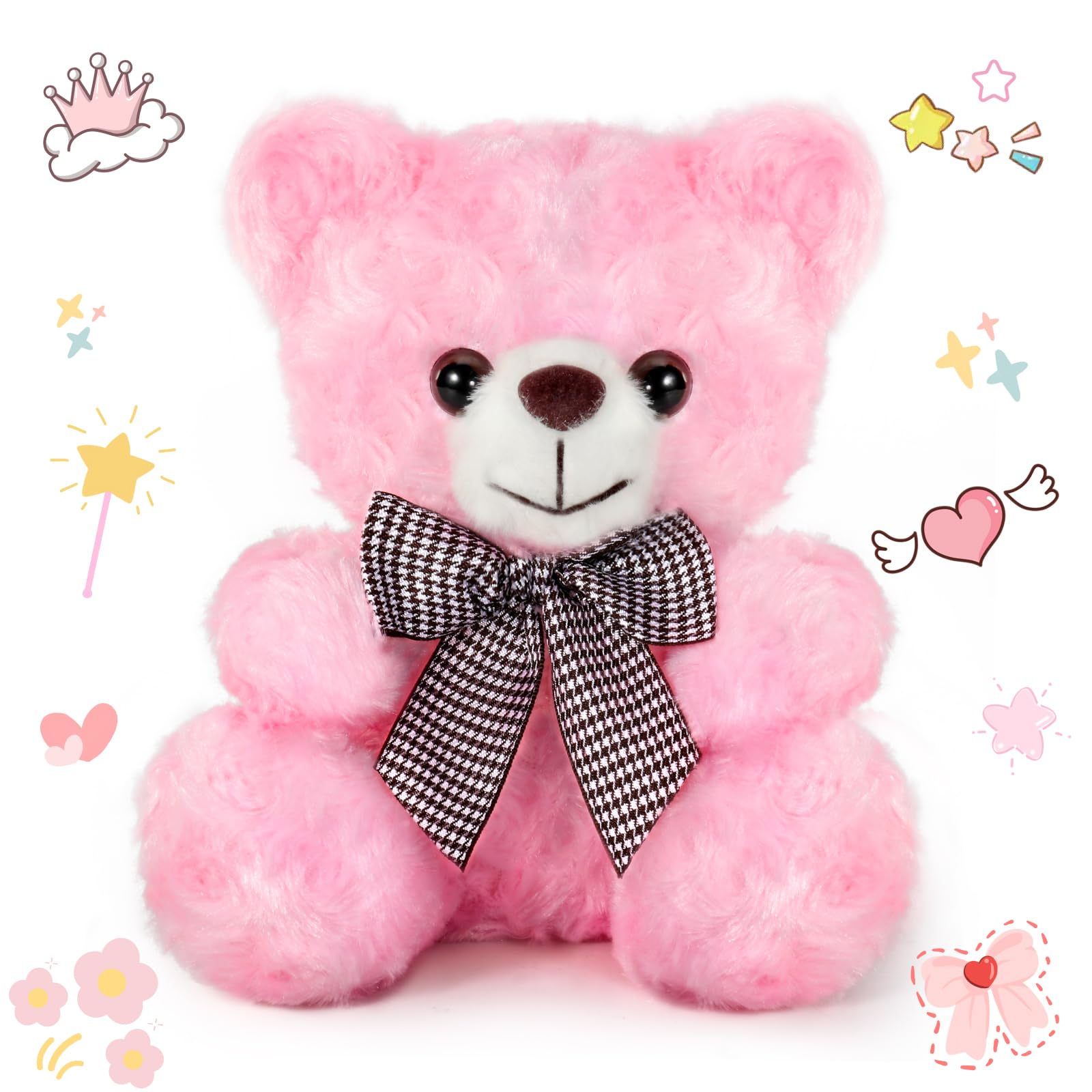 Avokadol Pink Teddy Bear Stuffed Animal