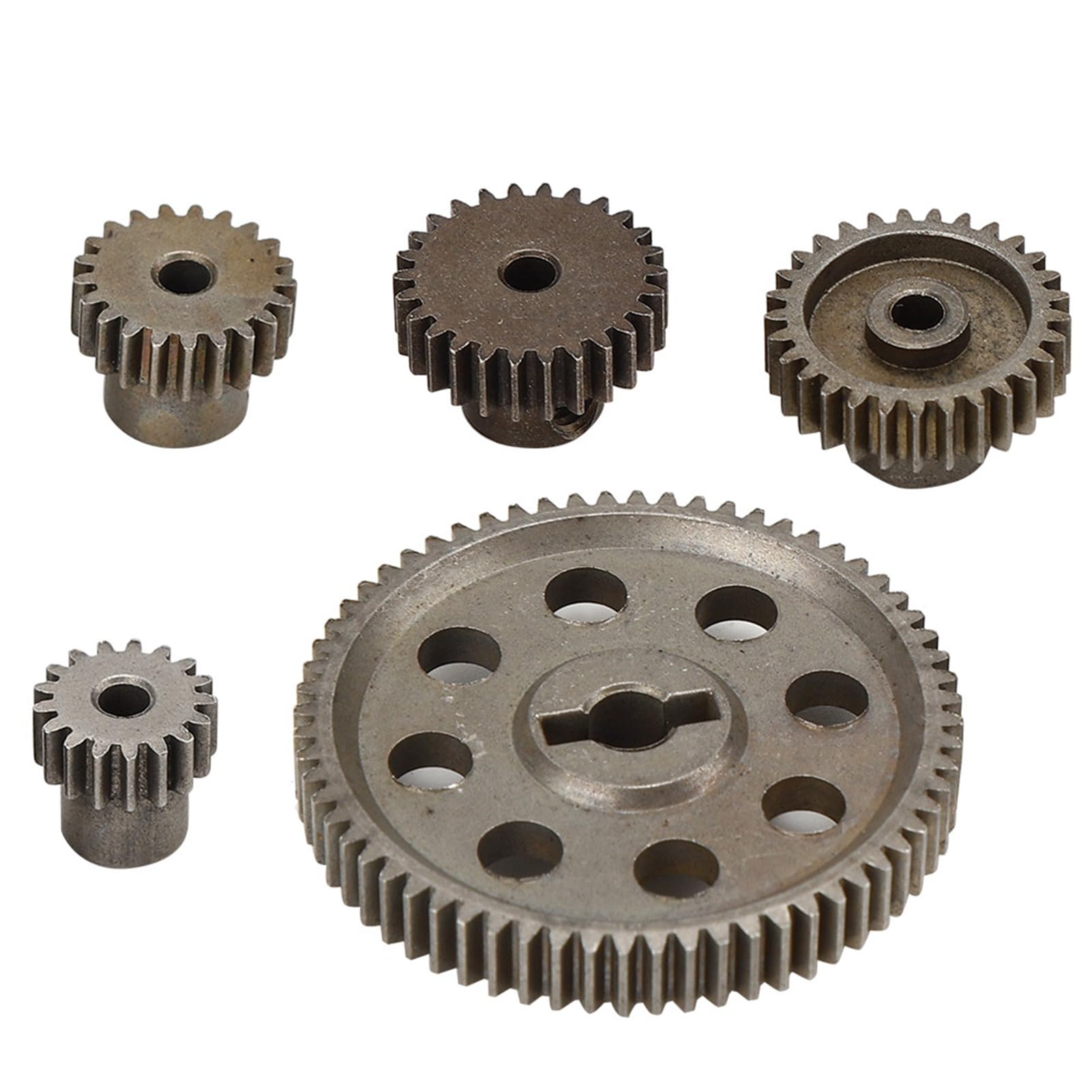 Drfeify Ingranaggio differenziale Principale in Metallo Ingranaggio cilindrico 64T 17T 21T 26T 29T Ingranaggio Motore RC Parte per HSP Brontosaurus 1/10 Truck 94111