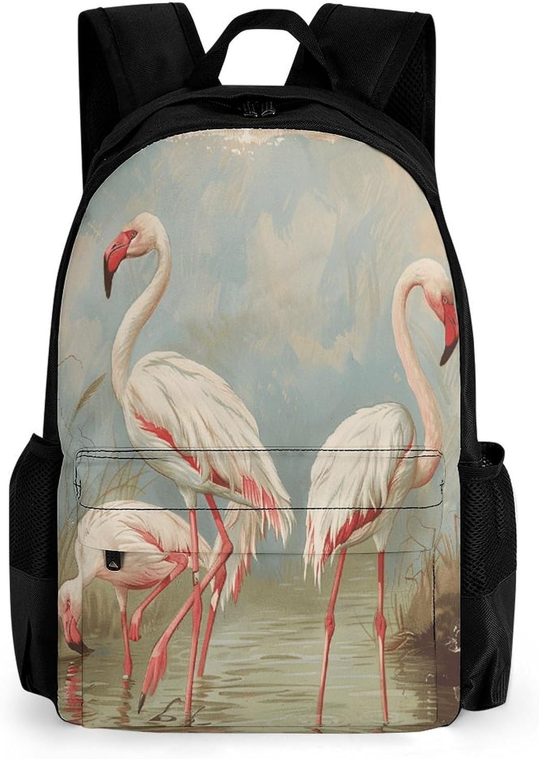 Flamingo in Water Backpack Daypack Travel Backpack | Lightweight Casual Laptop Backpack for Women Men Aesthetic Travel Bag for Weekender Business Hiking Outdoor