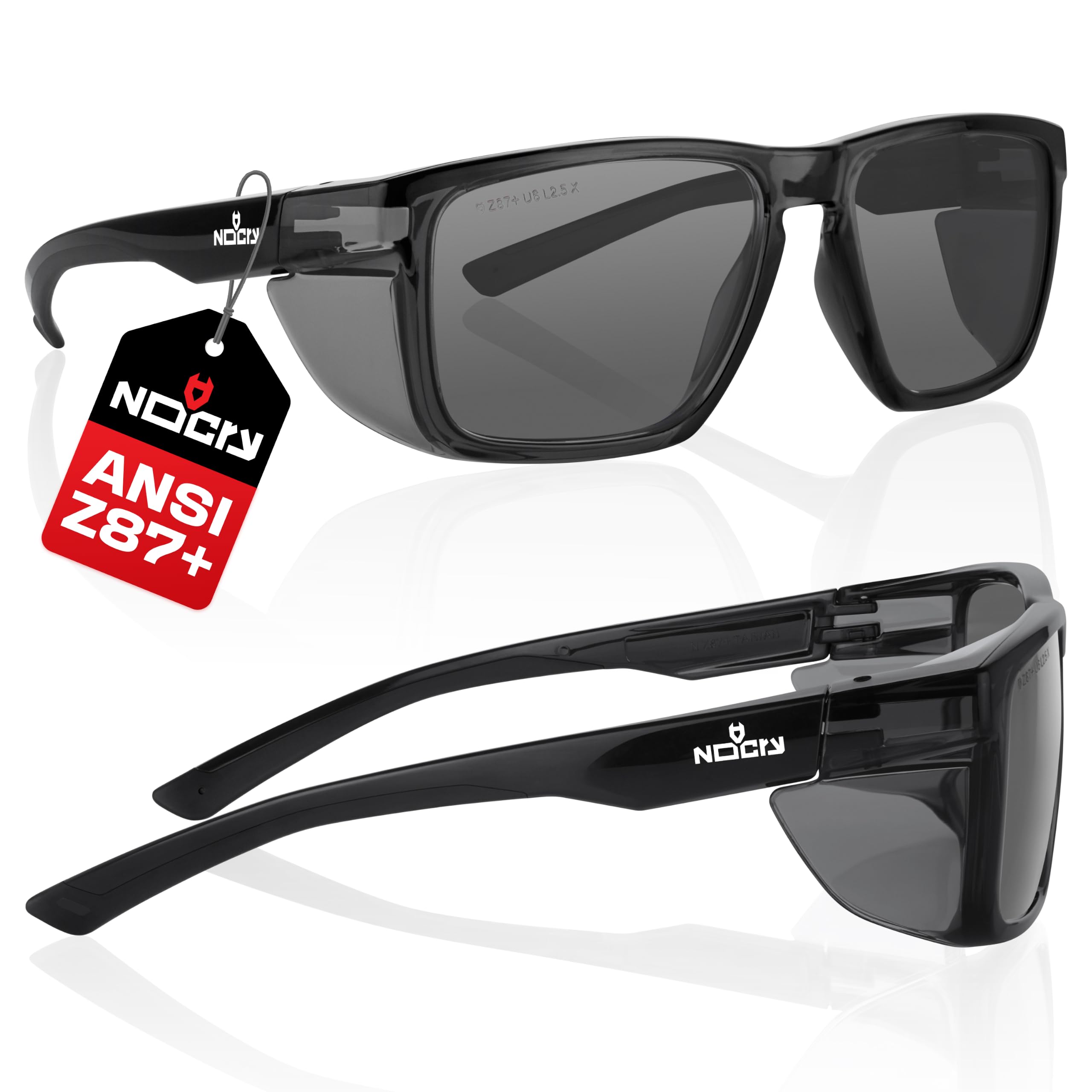 NoCry Clear Safety Glasses - Impact & UV Protection -16