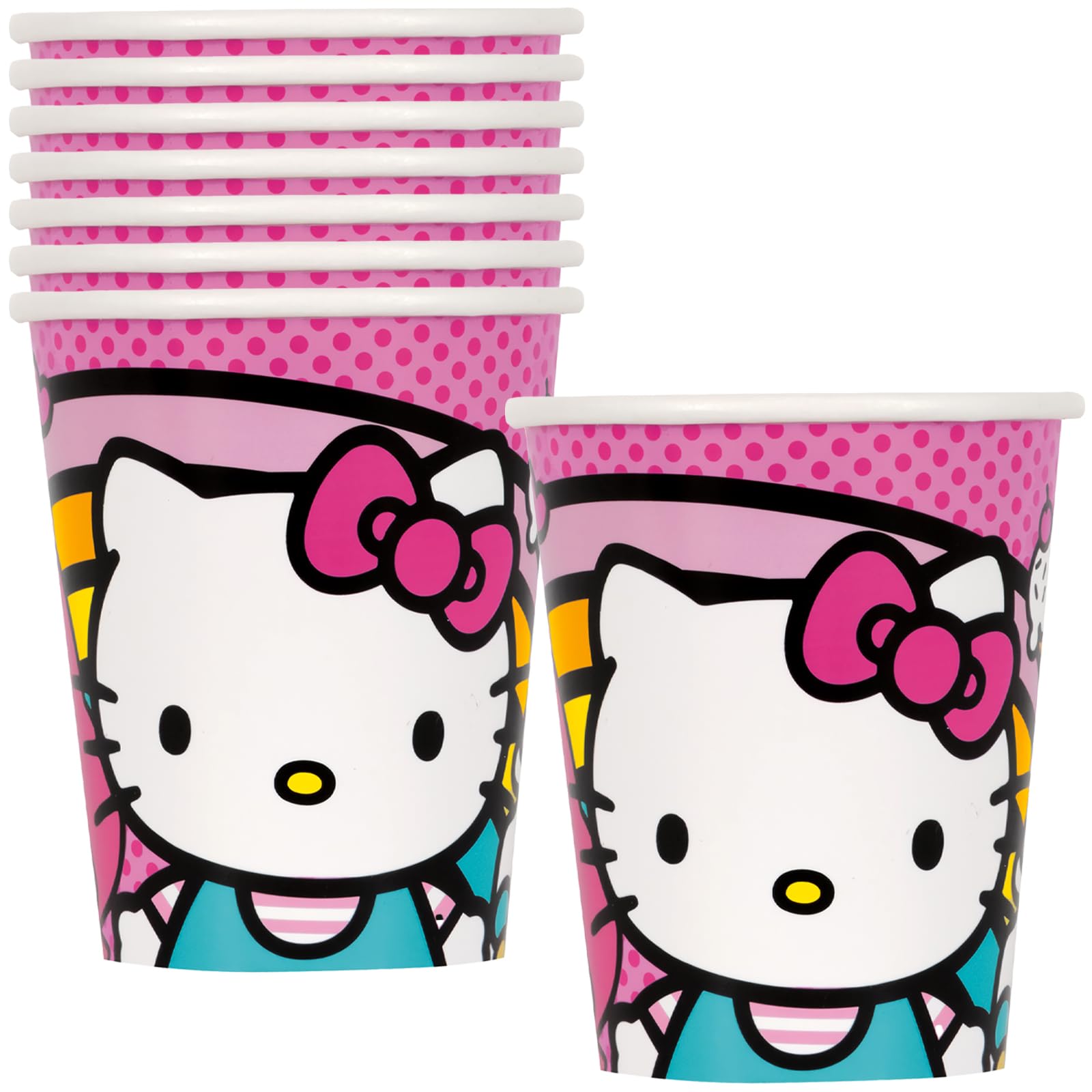 Set of Vintage Hello Kitty & Friends Plastic Cups Amazon.com: Silver Buffalo Sanrio Hello Kitty 20 Pack  main image 3