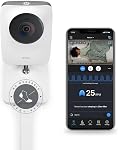 Miku Pro Smart Baby Monitor with Camera, Track Live Breathing with No Wearable, Real-Time Alerts, Sleep Analytics, 1080p Wi-Fi Video, Night Vision, and 2-Way Audio, Wall Mount & Floor Stand Included
