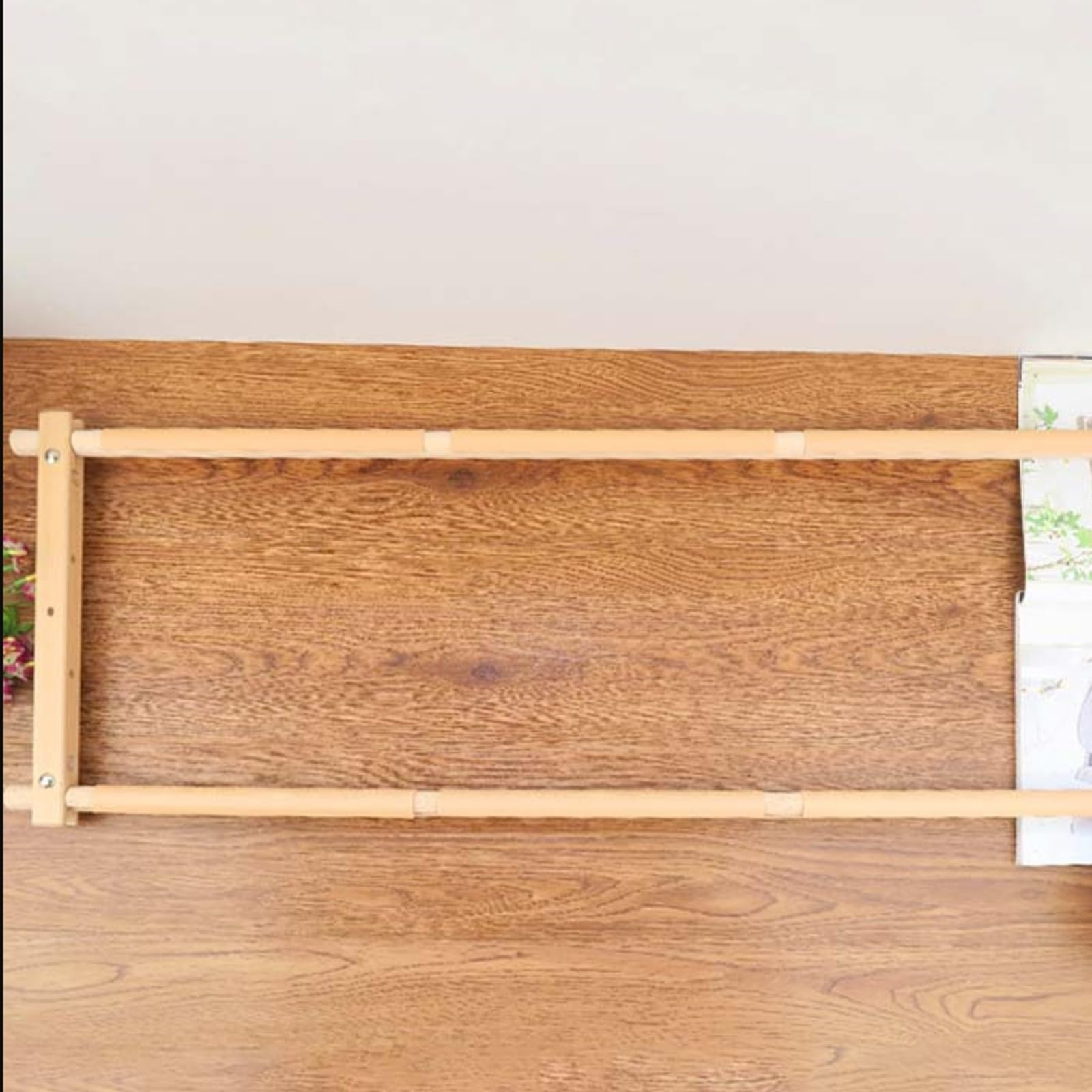 Folpus Bordado Manual 83,5 Cm Resisn Bordado con Rodillos Estable para Hogar