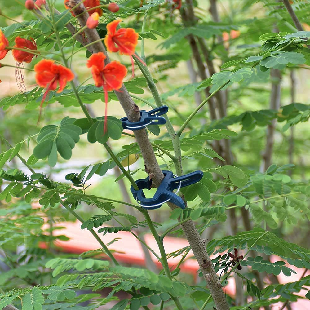 Lot De 20 Clips De Support Pour Plantes - Pinces à Ressort Pour Tuteurs, Tiges Et Fleurs