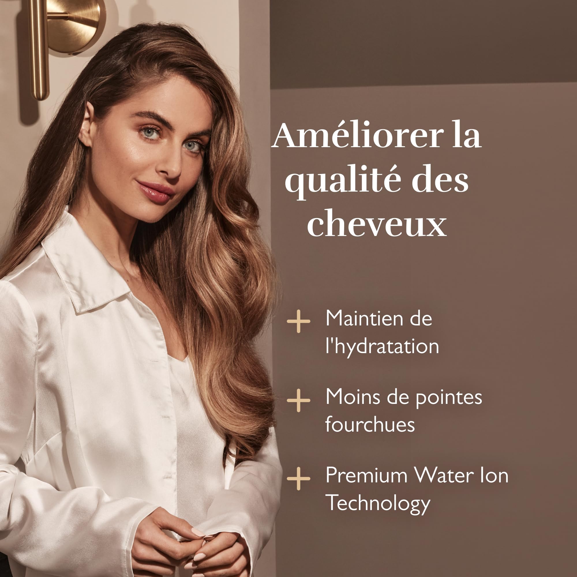 Silk'n Sèche cheveux - SilkyAir Pro - Technologie ionique et flux d'air concentré - Diffuseur , 2 concentrateurs et étui de voyage inclus - Silencieux - Écran LED - 18 modes - 1600 Watt - Or rose