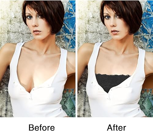 Miniatura 4 de 4 Pieces Women Lace Bandeau Bra Tube Top Bra Elastic Strapless No Sponge Pad No Underwire Bra for Daily Favor