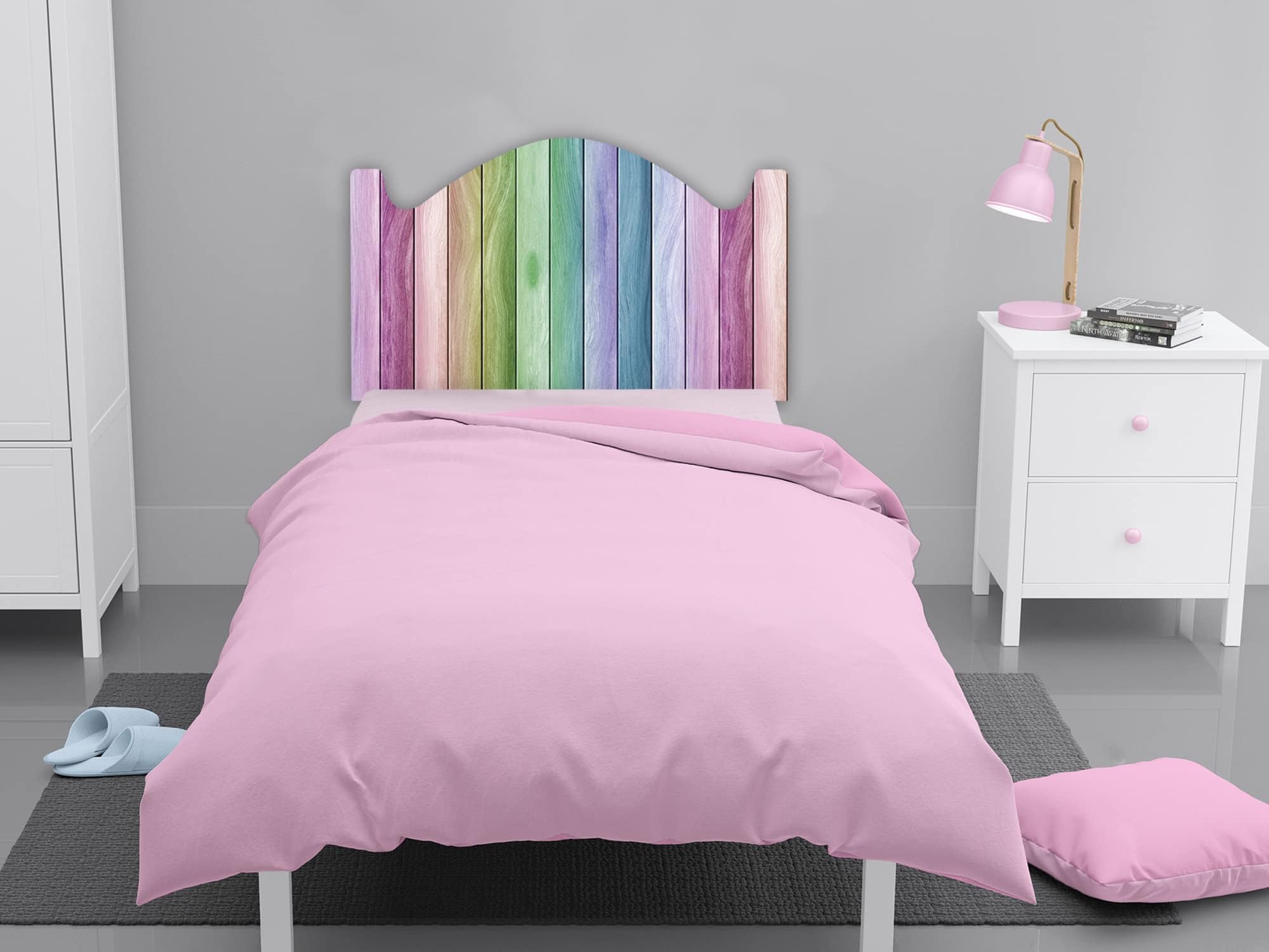 Oedim – Testiera per letto in PVC con motivo Mandala in legno, H131 | Disponibile in diverse misure | Testiera leggera, elegante, resistente ed economica (Mandala in legno scuro, H131, 115 x