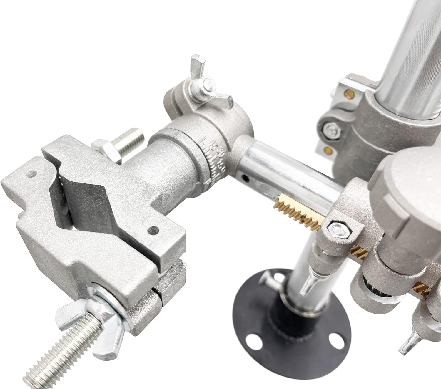 TECHTONGDA Welding Torch Holder Support Welding Gun Holder Clamp Mountings for Welding Positioner Turntable (13"+13"+V 170741)