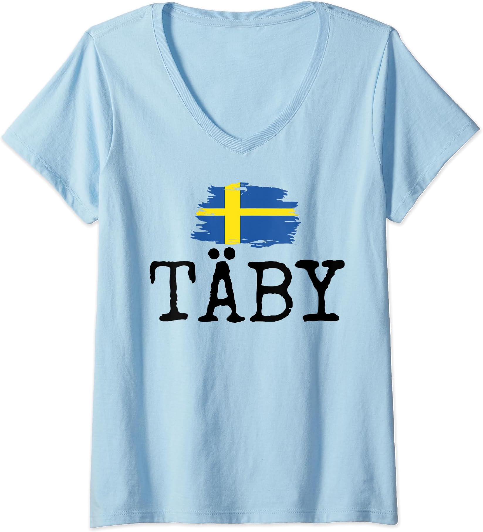 Womens Taby City Sweden Vacations Town Swedish Women Men Taby V-Neck T-Shirt
