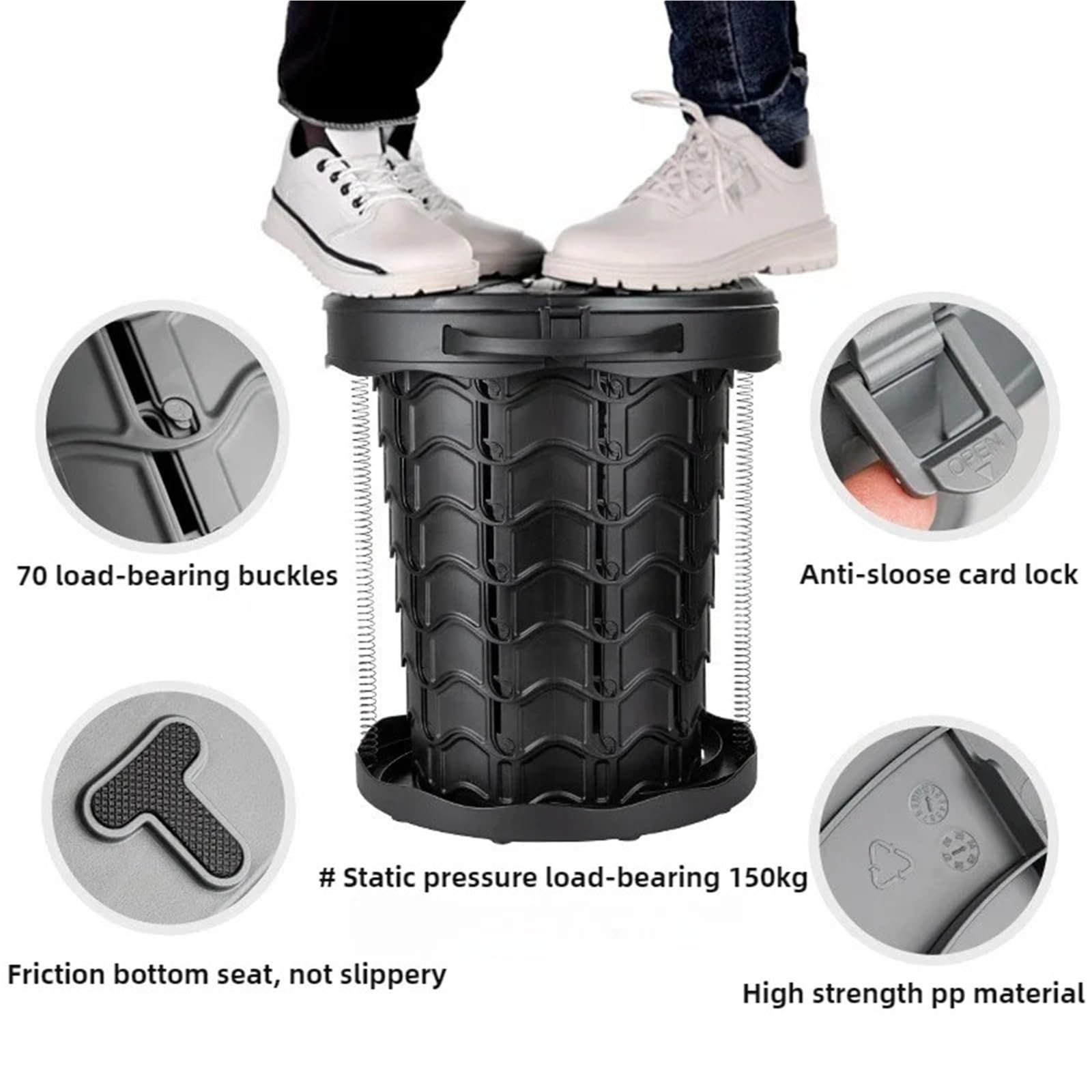 Toilette Portable, Toilettes De Camping Pliables Portatives