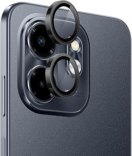 Dl3 Mobilak Camera Lens Protector for Infinix Smart 9 Accessories, 9H Tempered Glass Metal Individual Ring Camera Cover Screen Protector, Case Friendly, Anti Scratch (Black)