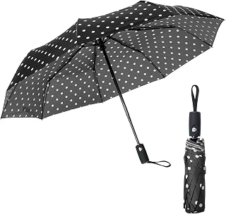 Windproof Travel Umbrella, Automatic Umbrellas for Rain, Compact