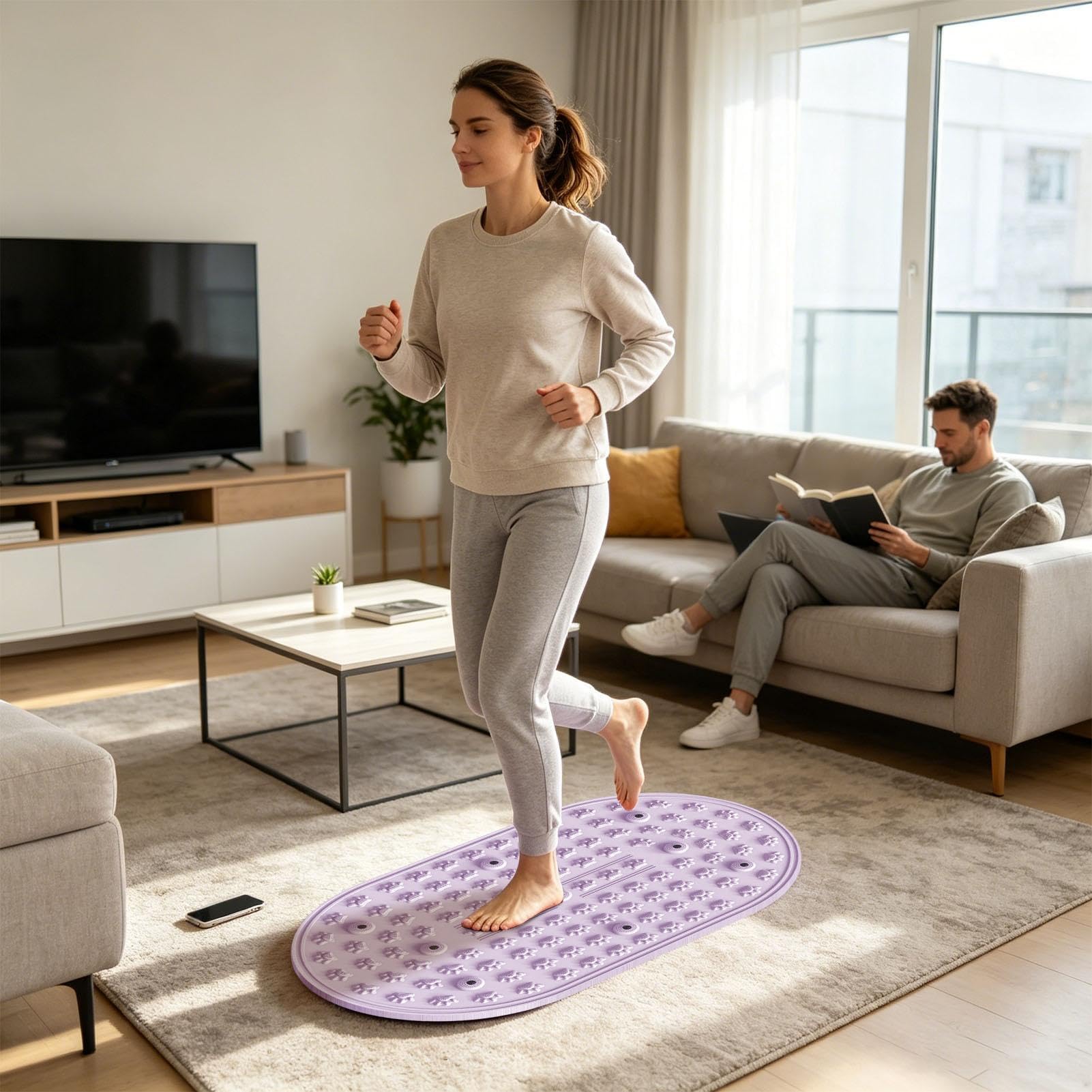 Tappetino Punti Di Pressione Plantare Cuscinetto massaggiante a morbido | Materassino Massaggiante Plantare A Punti per Uomo e Donna Casa Dormitorio Palestra Yoga Viaggi Vacanza