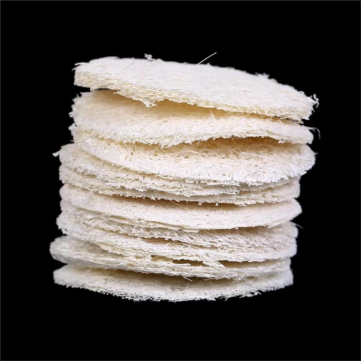 10pcs/1pc Natural Loofah Sponge Bath Rub Exfoliate Bath Glove Oval Bath face Towel(1pc 10cm)