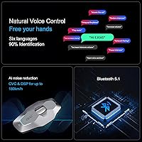 Vista 8 de SolaMr X10 Casco de motocicleta Bluetooth auriculares altavoces auriculares, casco de esquí intercomunicación integrado de malla sistema