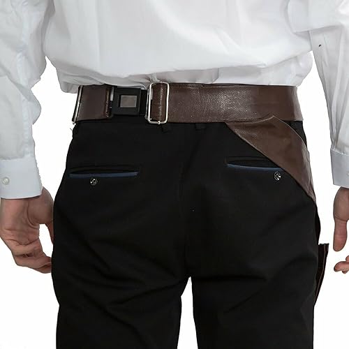 Miniatura 6 de Xcoser Cinturón Han Solo para adultos Star Cosplay Wars funda de poliuretano ajustable 2016 Marrón