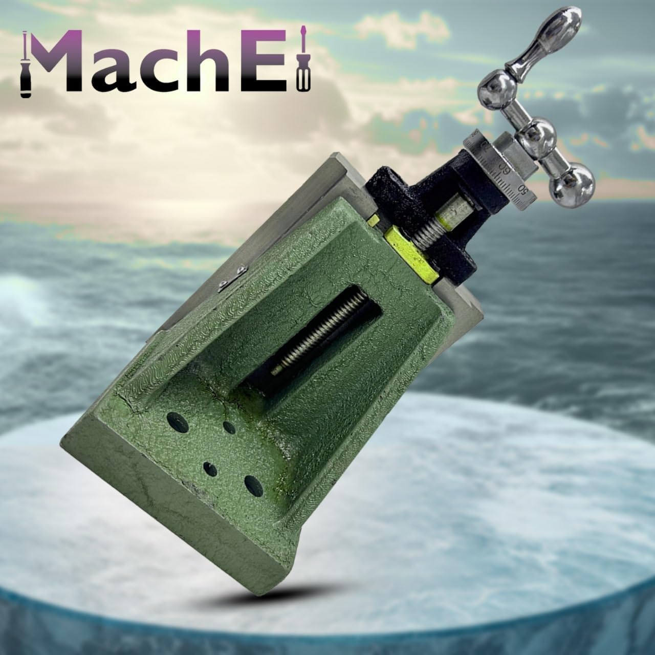 New MachEl Lathe Milling Vertical Slide 100 x 125 mm - Instant Precision Milling Solution for Your Lathe