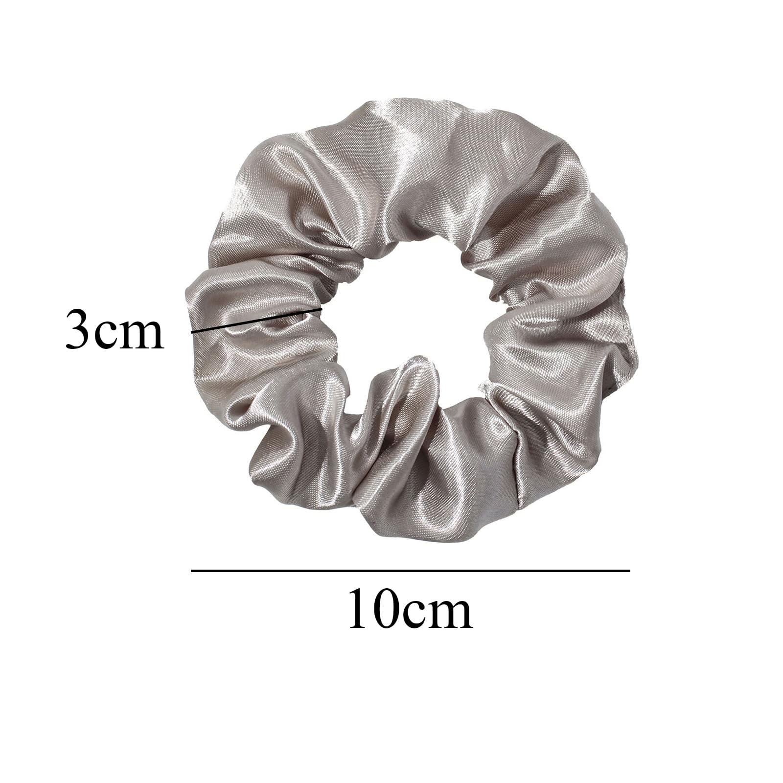 Qiwenr 12Pcs Silk Hair Scrunchies for Women 6 Colour Soft and Silky Hair Accessories for Ladies Lengthening Satin Scrunchies for Hair for Thick Thin Curly Hair (Pink - Image 2
