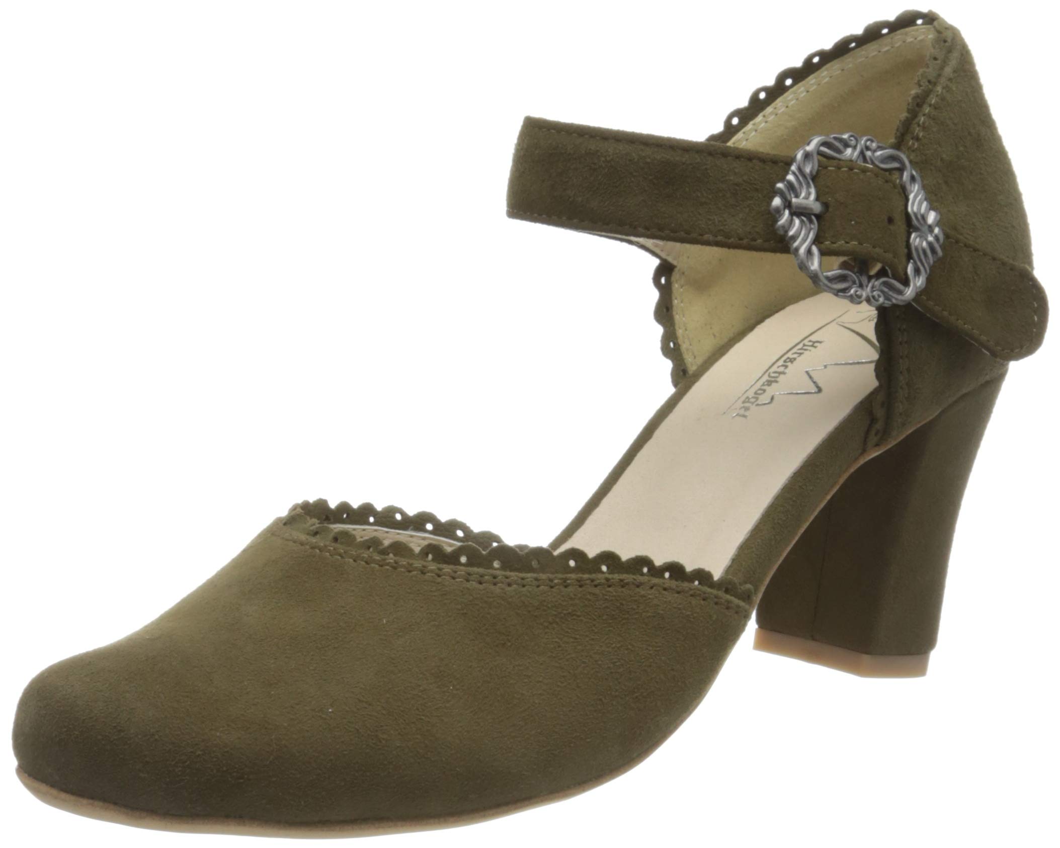 Hirschkogel Women's 3005715 Court Shoes, Khaki, 5 UK