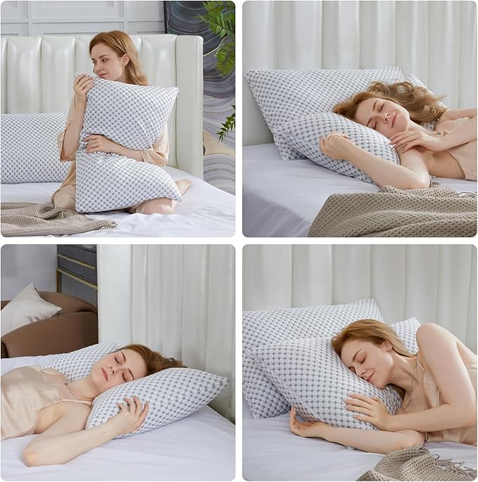 Almohada Memory Foam Queen Refrescante con Soporte Cervical miniatura 3