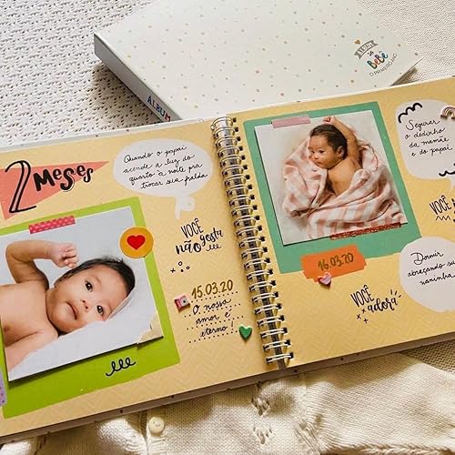 Álbum do Bebê - BOLINHAS COLORIDAS