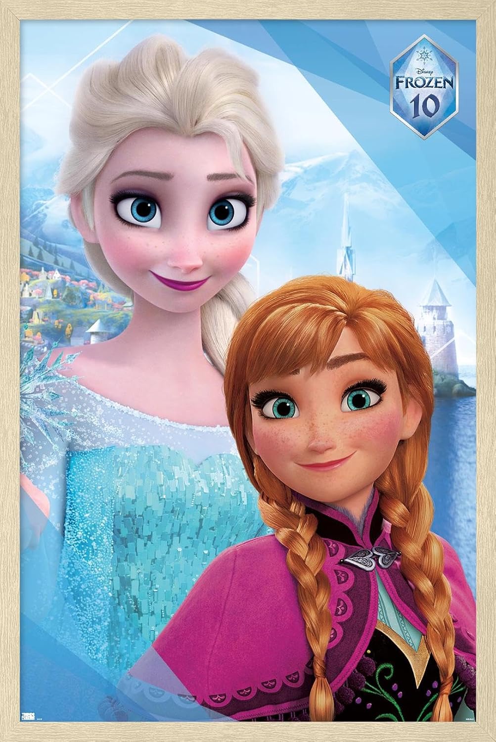 Disney Frozen - Sisters 10th Anniversary Wall Poster, 34L" x 22.4W", Premium Unframed Version